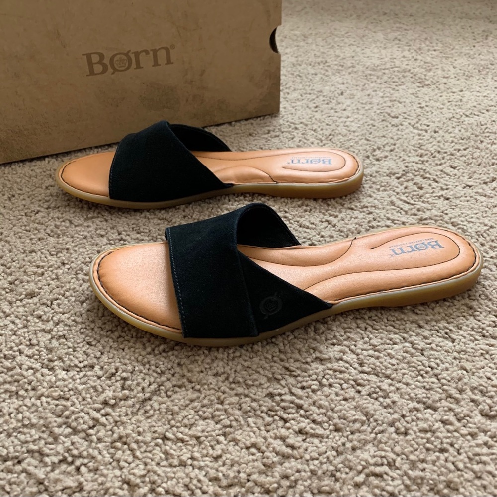 Born Gudena Black Slide Sandal - Picture 8 of 14